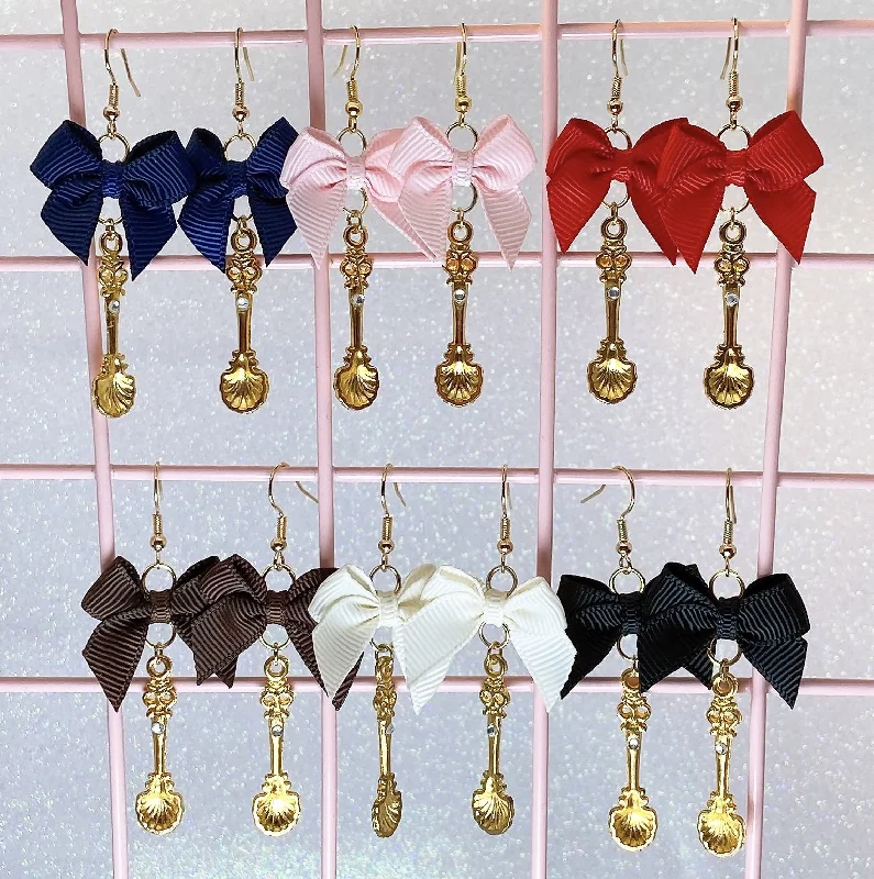 Ladies Earrings Wave Glow-Gold Spoon Earrings (6 Colors)